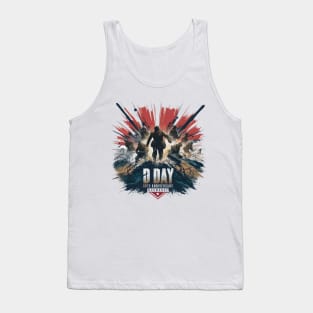 D Day 80th Anniversary Painting Splash Tank Top